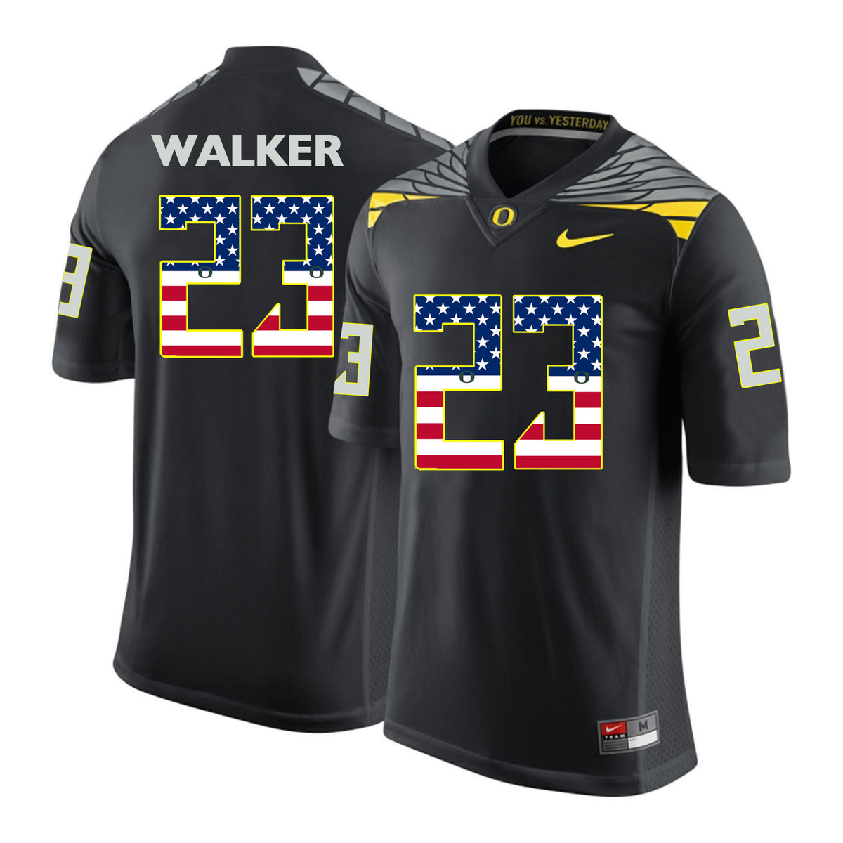 Walker Oregon Ducks black jersey