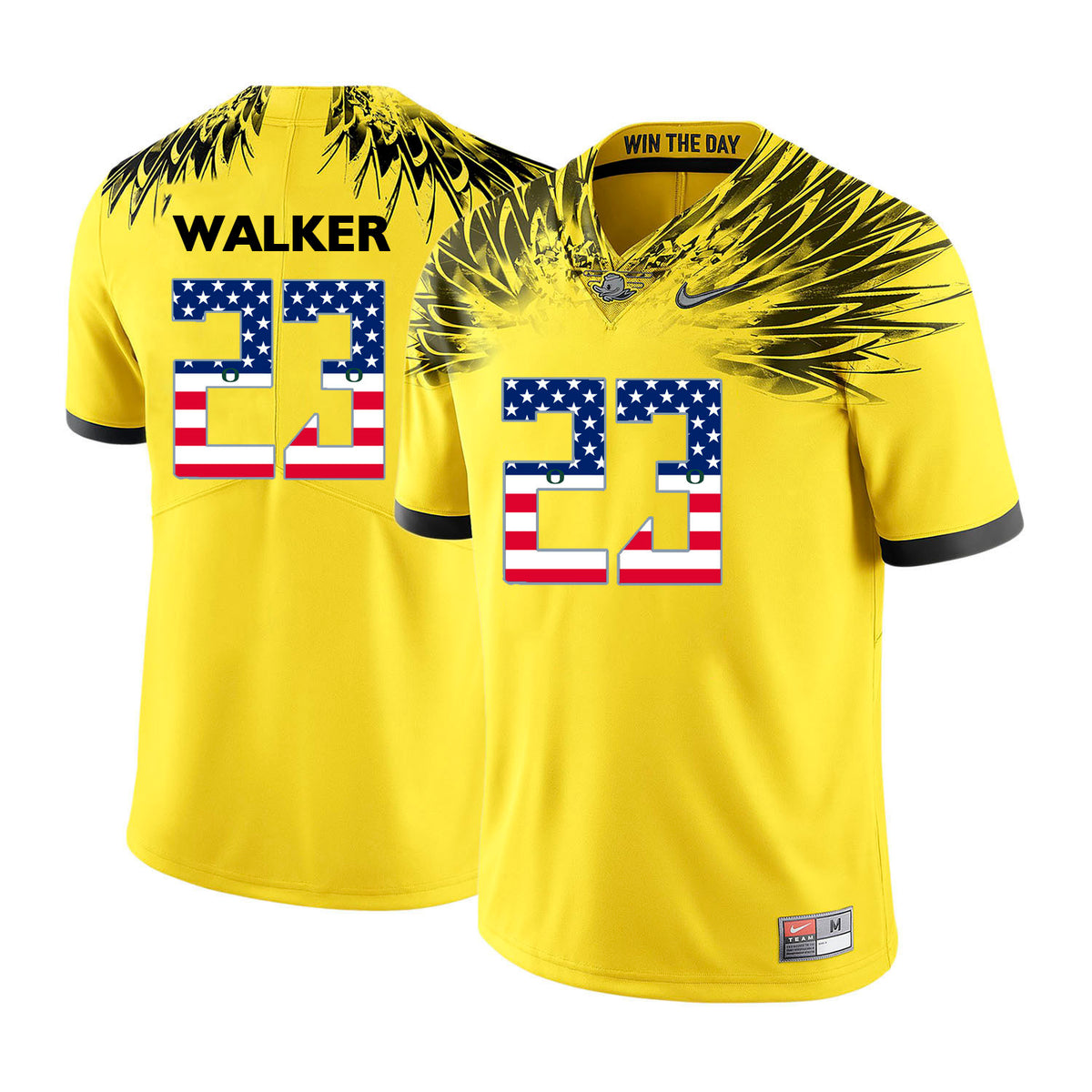 Walker Oregon Ducks yellow jersey