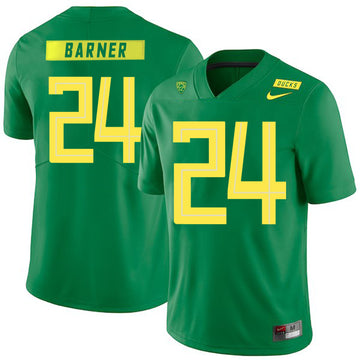 Kenjon Barner Apple Oregon Ducks green jersey