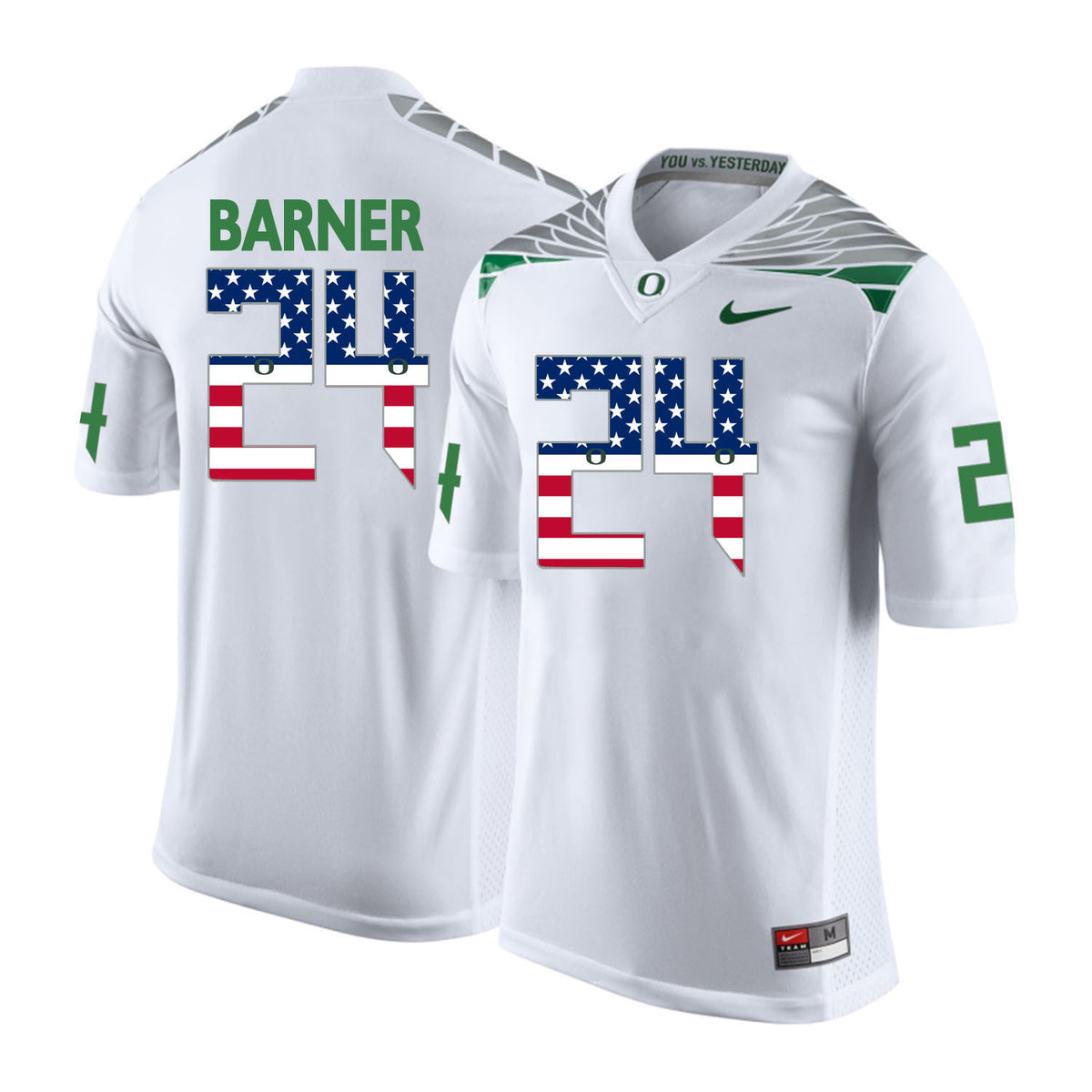 Kenjon Barner Oregon Ducks white jersey