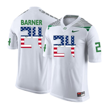 Kenjon Barner Oregon Ducks white jersey