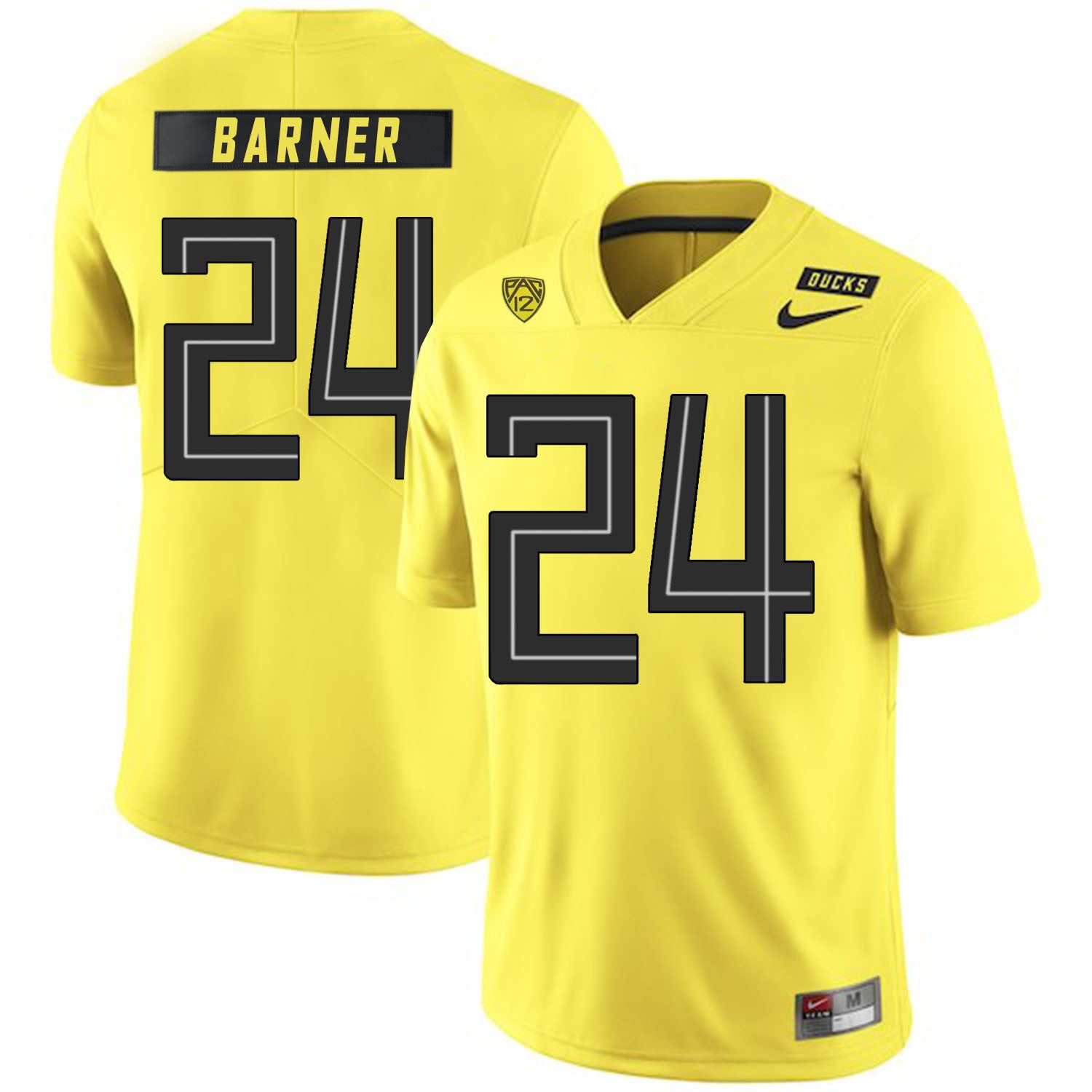 Kenjon Barner Oregon Ducks yellow jersey