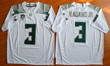V.Adams Jr Oregon Ducks white jersey