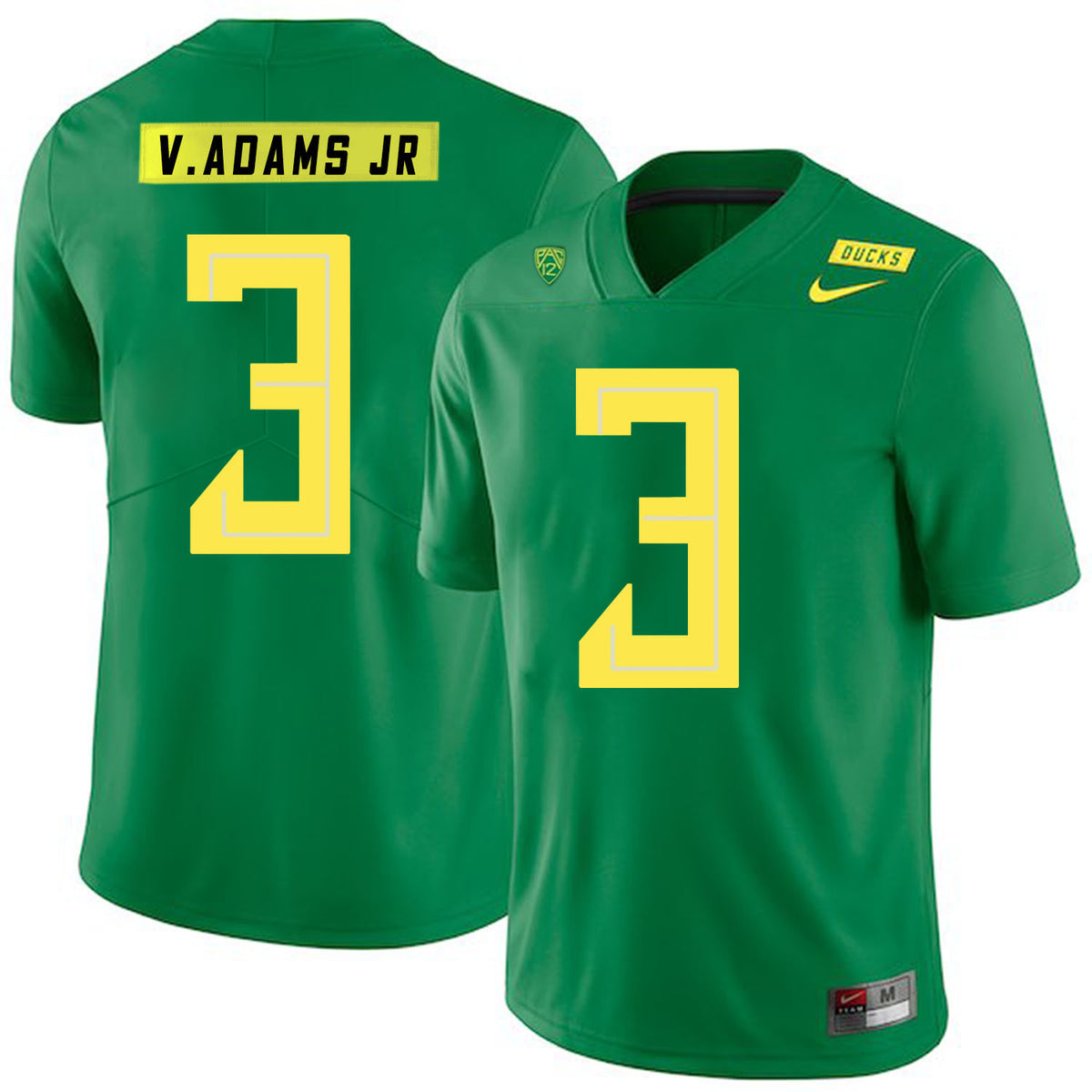 Vernon Adams Jr Apple Oregon Ducks green jersey