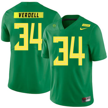CJ Verdell Apple Oregon Ducks green jersey