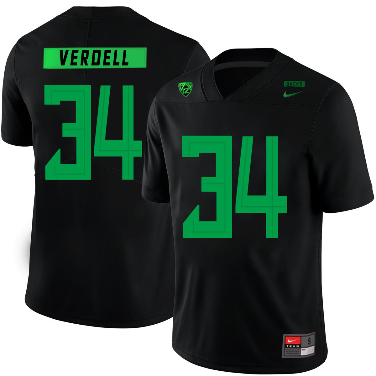 CJ Verdell Oregon Ducks black jersey