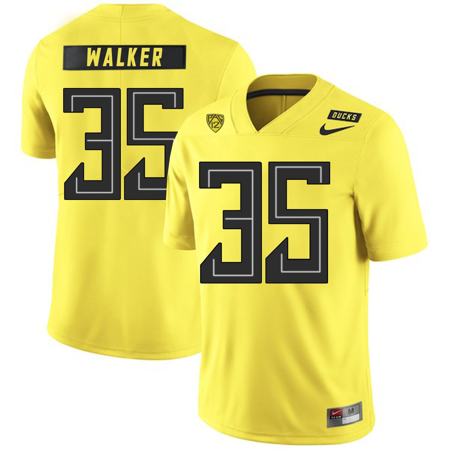 Joe Walker Oregon Ducks yellow jersey