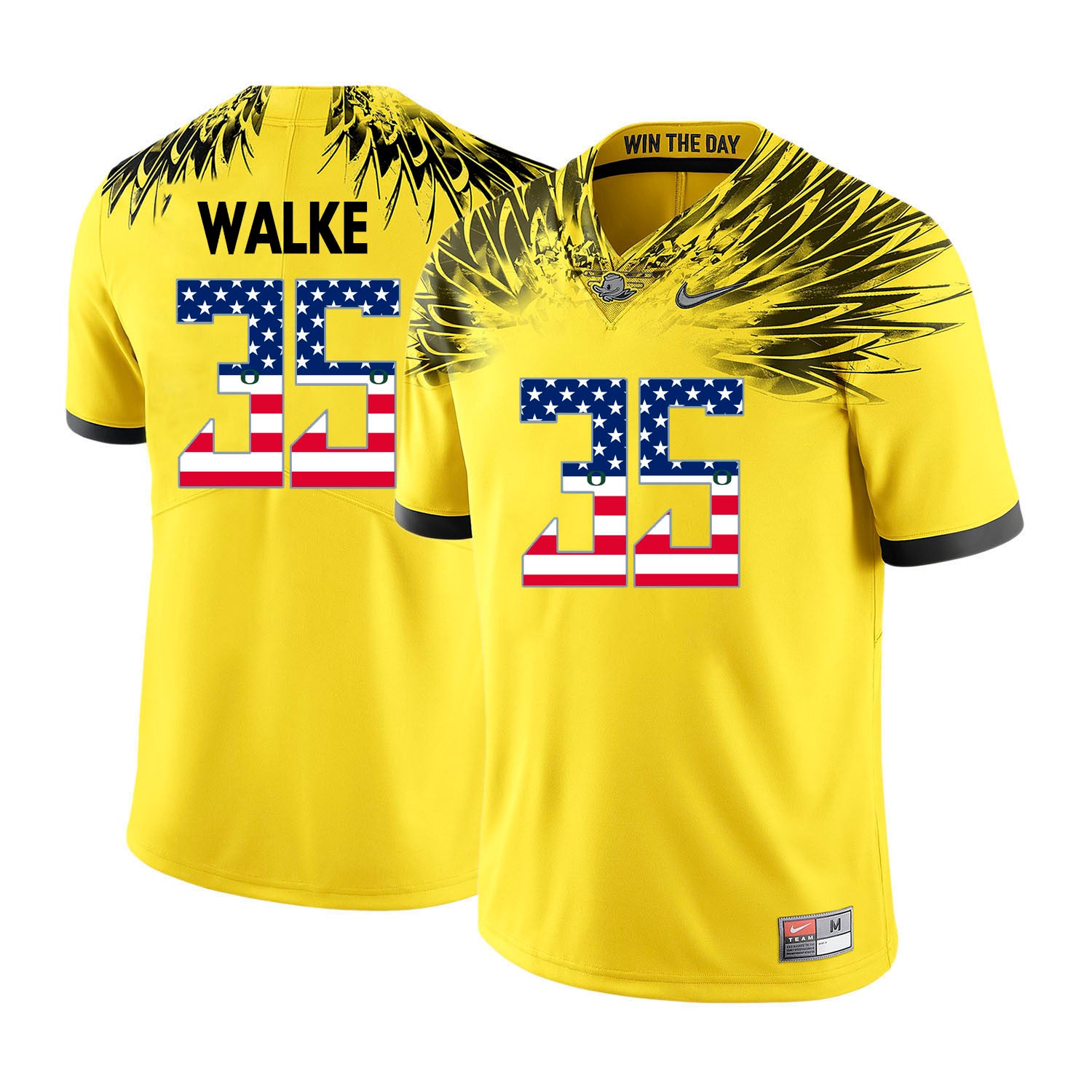 Joe Walker Oregon Ducks yellow jersey
