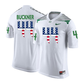 DeForest Buckner Oregon Ducks white jersey