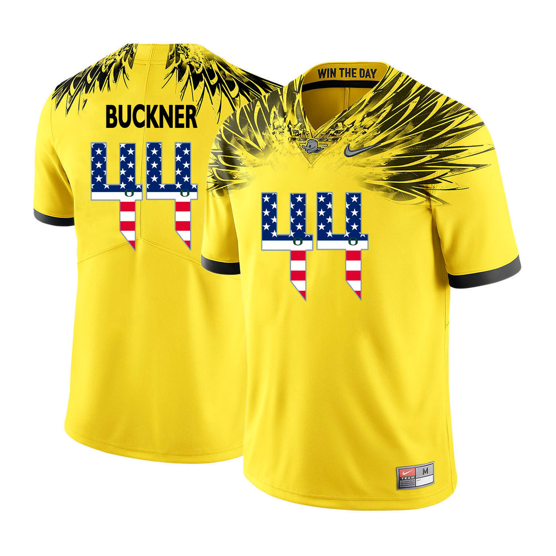 DeForest Buckner Oregon Ducks yellow jersey