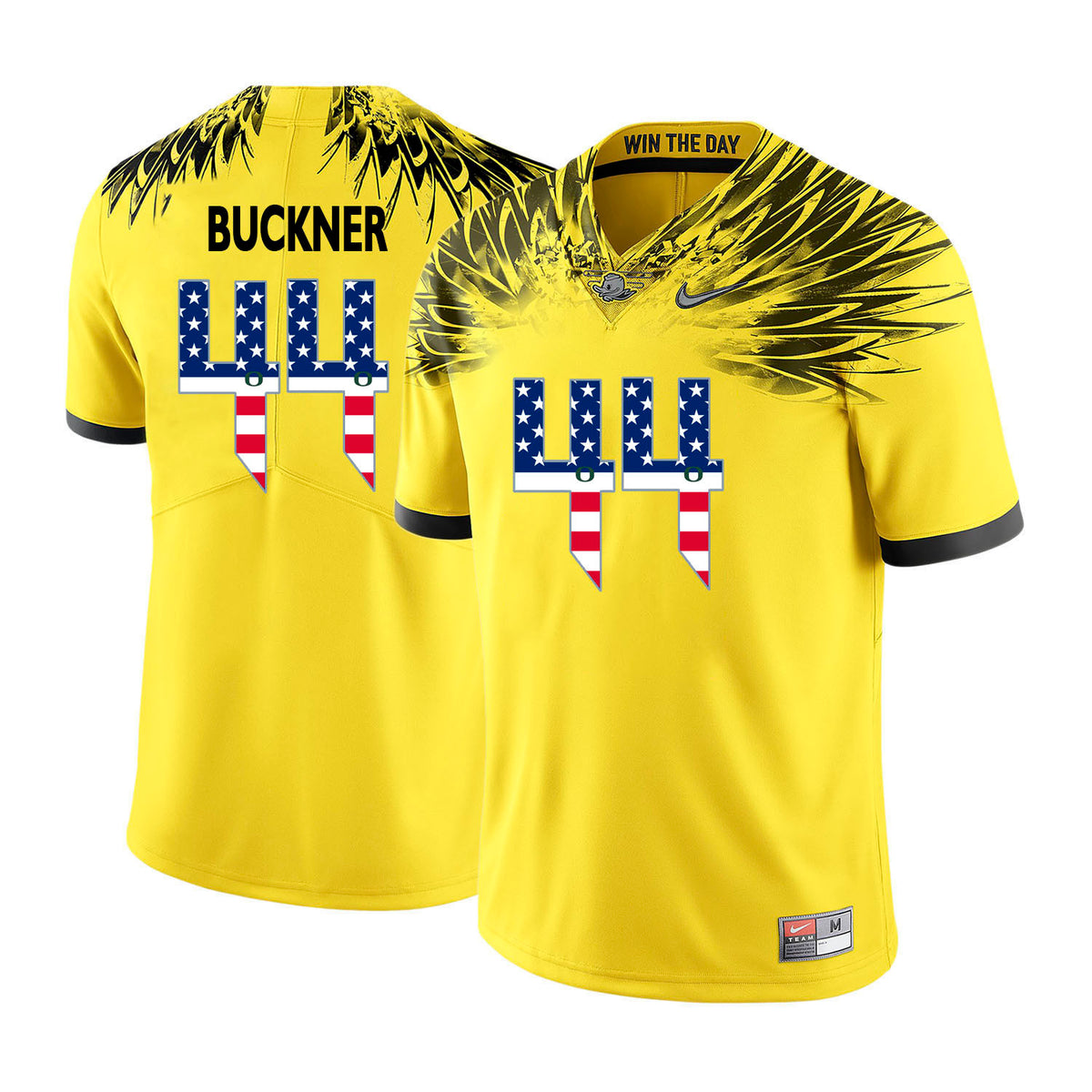 DeForest Buckner Oregon Ducks yellow jersey