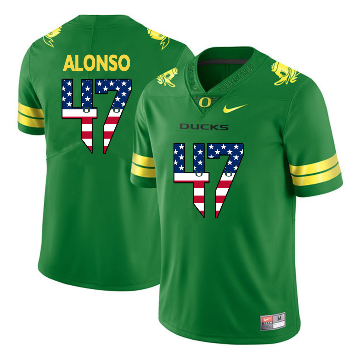 Kiko Alonso Apple Oregon Ducks green jersey