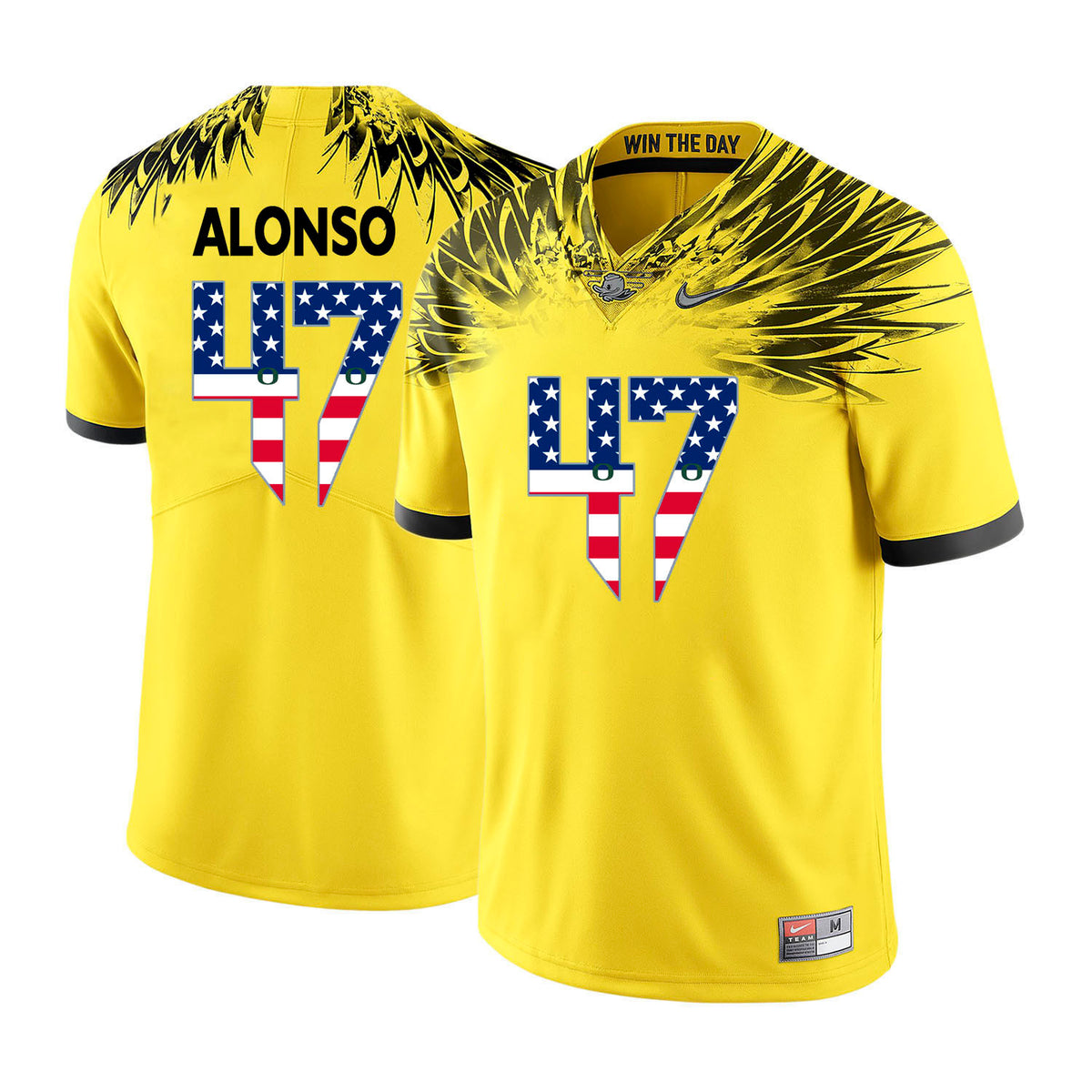 Kiko Alonso Oregon Ducks yellow jersey