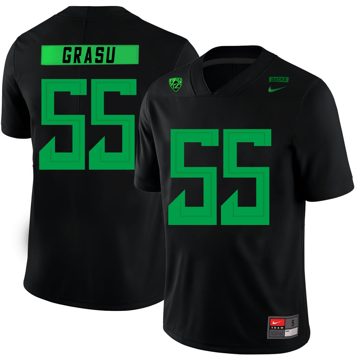 Hroniss Grasu Oregon Ducks black jersey
