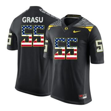 Hroniss Grasu Oregon Ducks black jersey