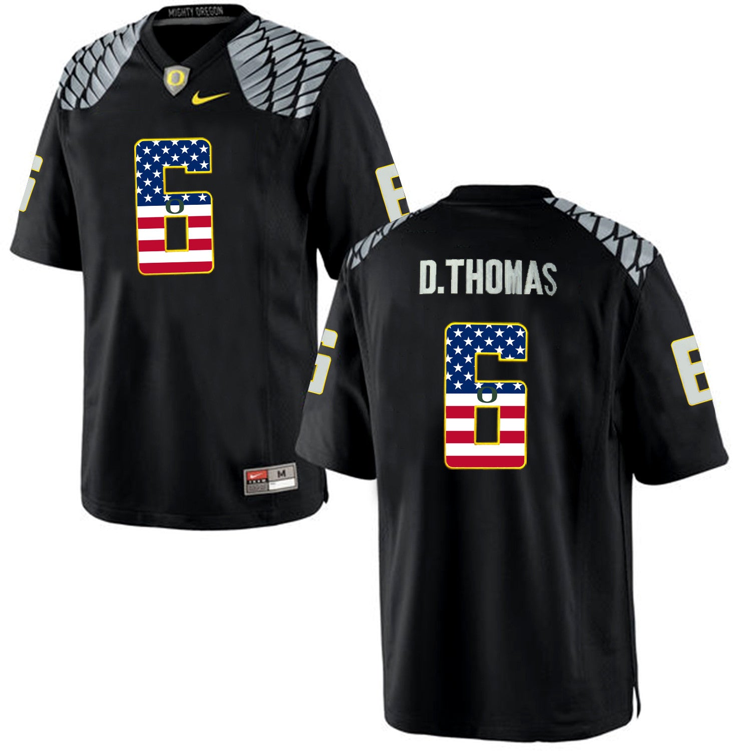 De'Anthony Thomas Oregon Ducks black Game jersey