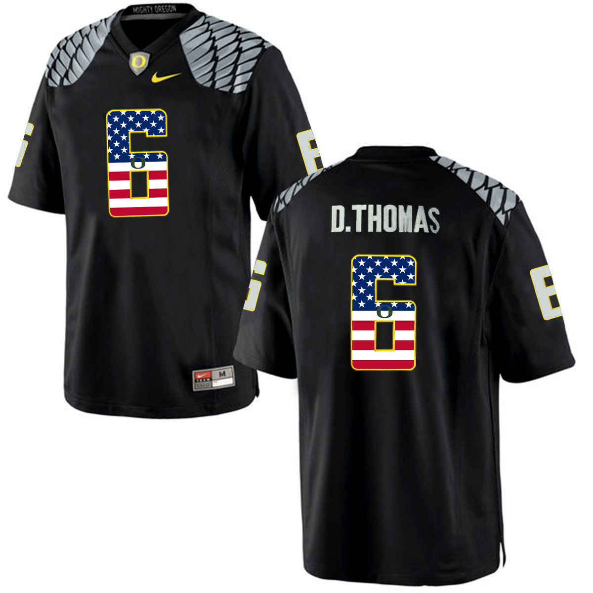 De'Anthony Thomas Oregon Ducks black Game jersey
