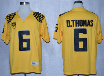 D.Thomas Oregon Ducks yellow Limited jersey