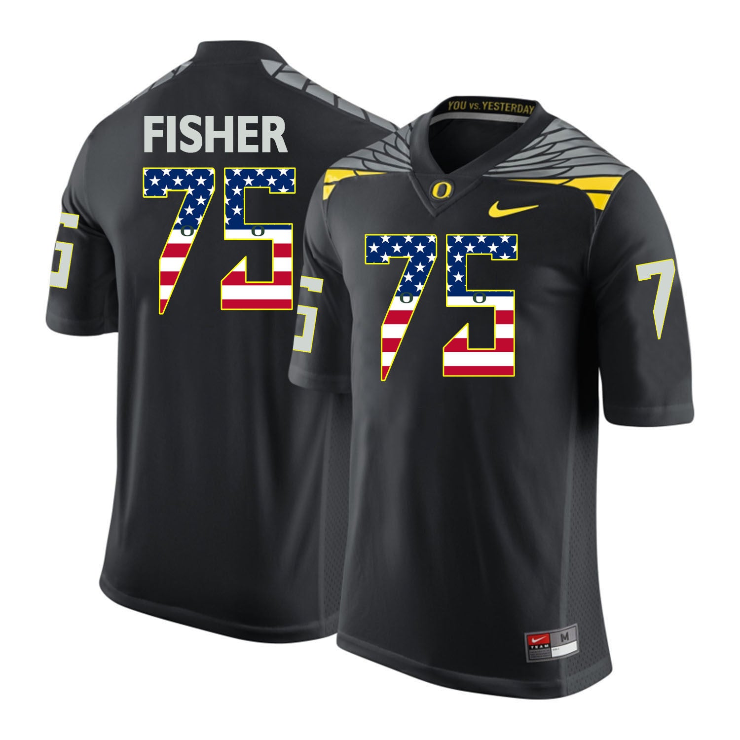 Jake Fisher Oregon Ducks black jersey