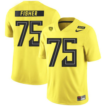 Jake Fisher Oregon Ducks yellow jersey