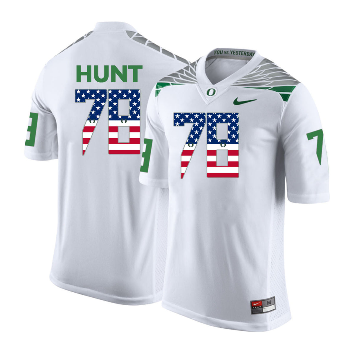 Cameron Hunt Oregon Ducks white jersey