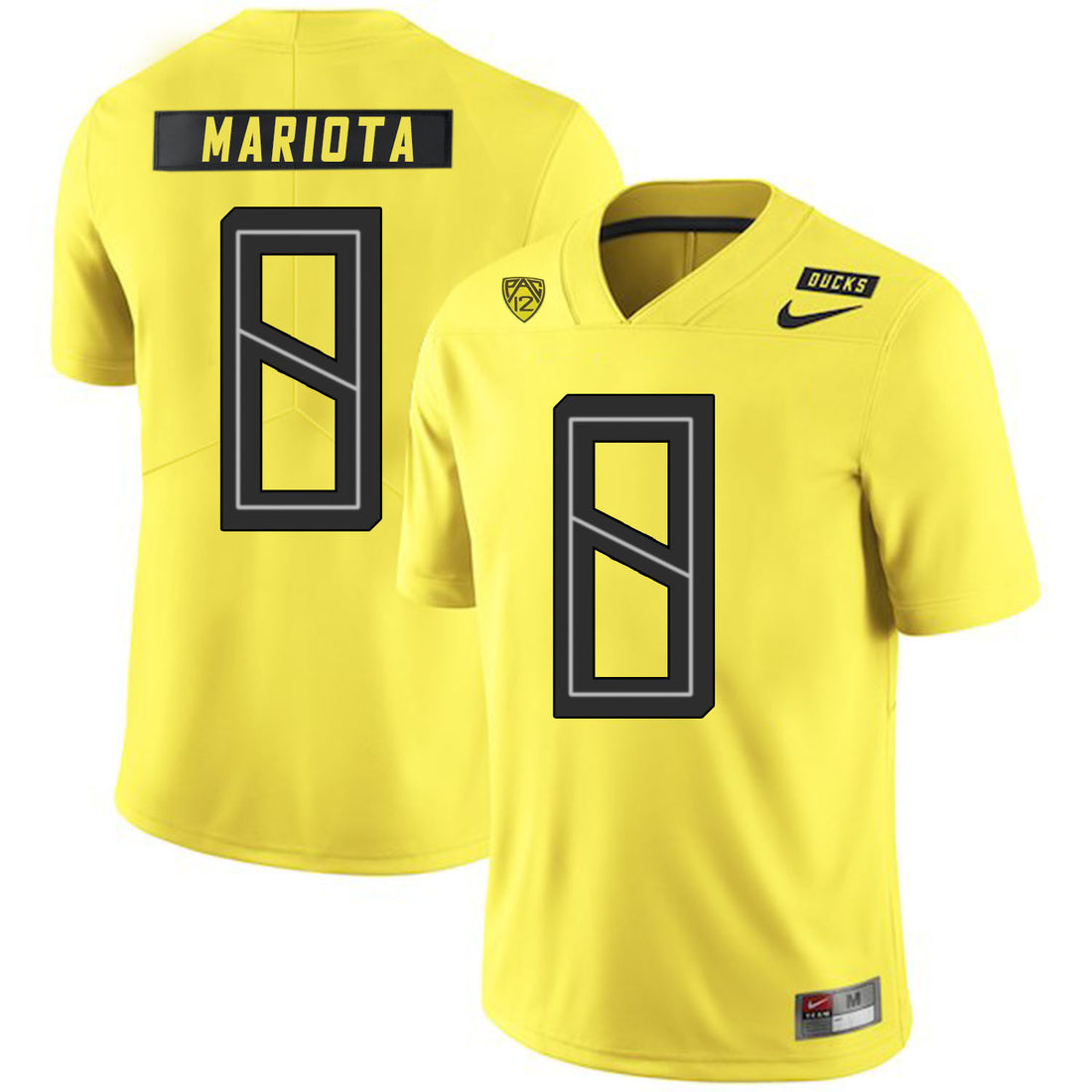 Marcus Mariota Oregon Ducks yellow jersey