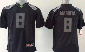 Mariota Oregon Ducks black Lights Out jersey