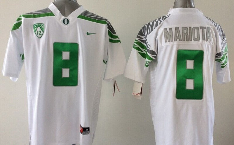 Mariota Oregon Ducks white jersey