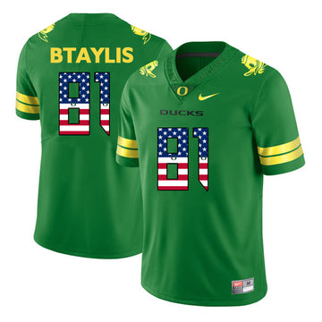 Evan Baylis Apple Oregon Ducks green jersey