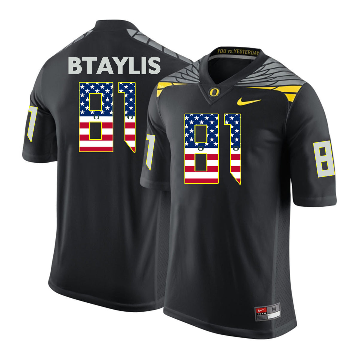 Evan Baylis Oregon Ducks black jersey