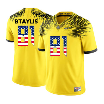 Evan Baylis Oregon Ducks yellow jersey