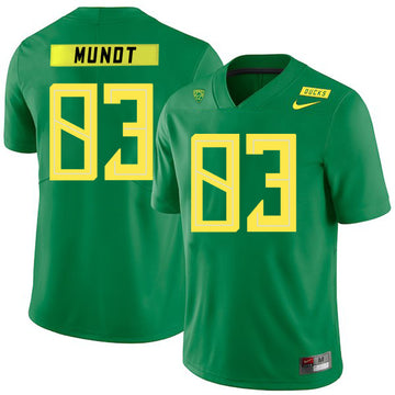 Johnny Mundt Apple Oregon Ducks green jersey