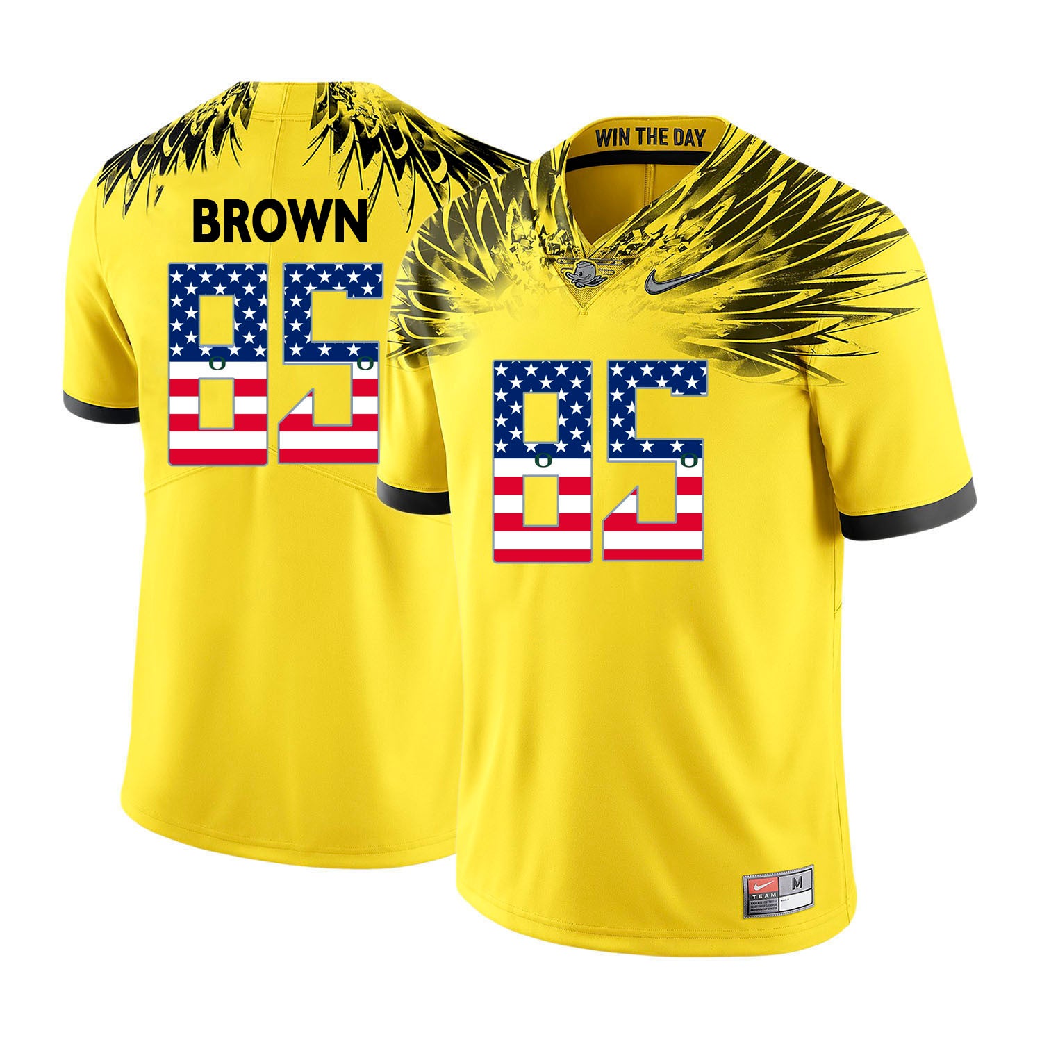 Pharaoh Brown Oregon Ducks yellow jersey
