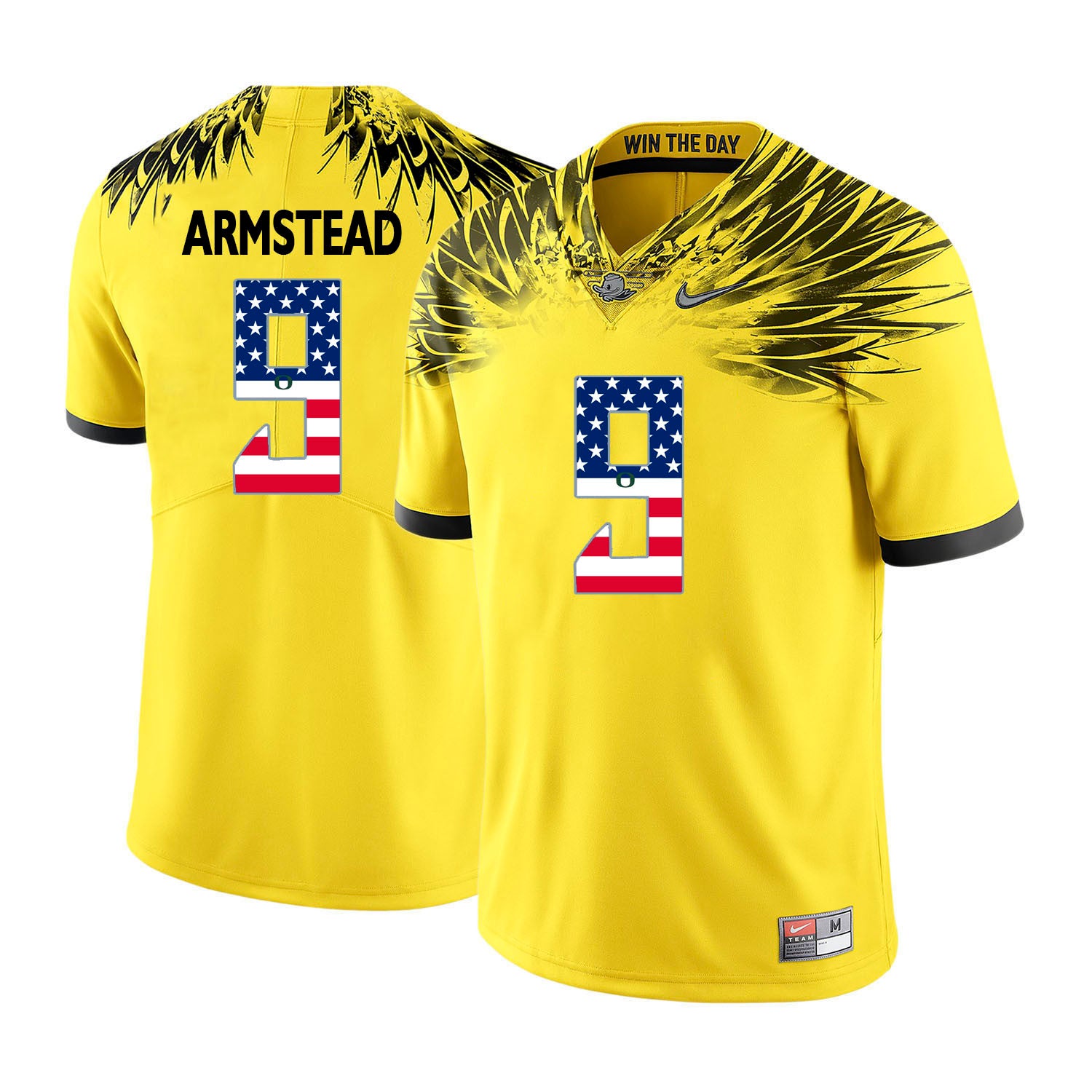 Arik Armstead Oregon Ducks yellow jersey