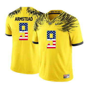 Arik Armstead Oregon Ducks yellow jersey