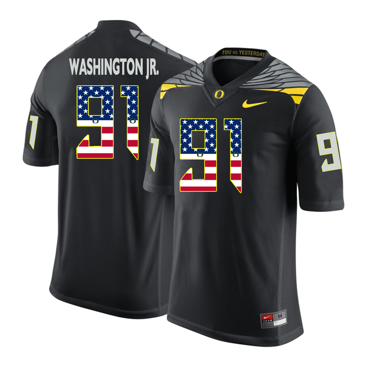 Tony Washington Jr Oregon Ducks black jersey