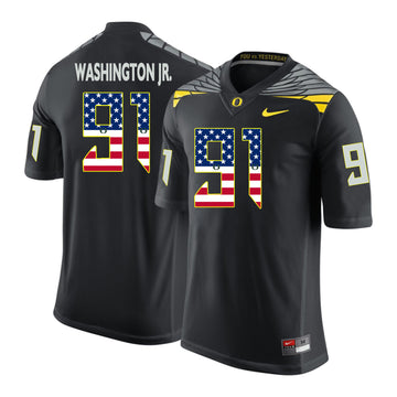 Tony Washington Jr Oregon Ducks black jersey