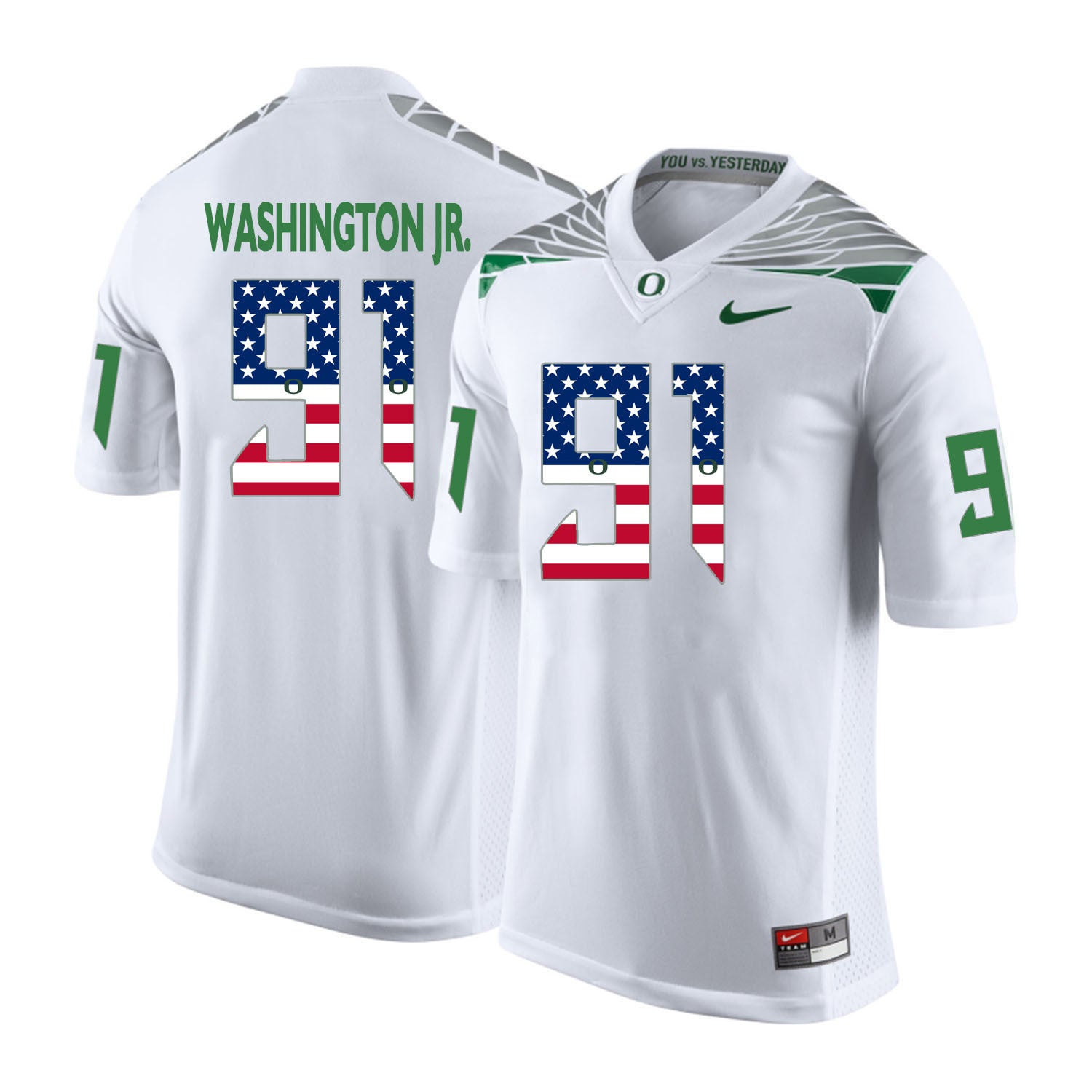 Tony Washington Jr Oregon Ducks white jersey