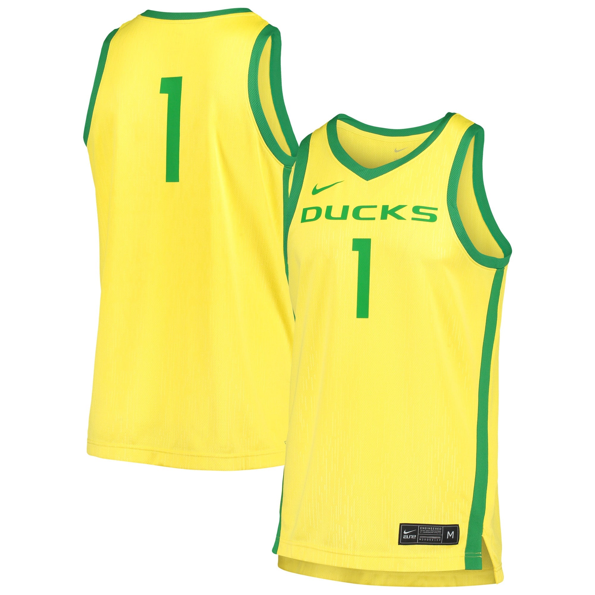 Oregon Ducks yellow jersey