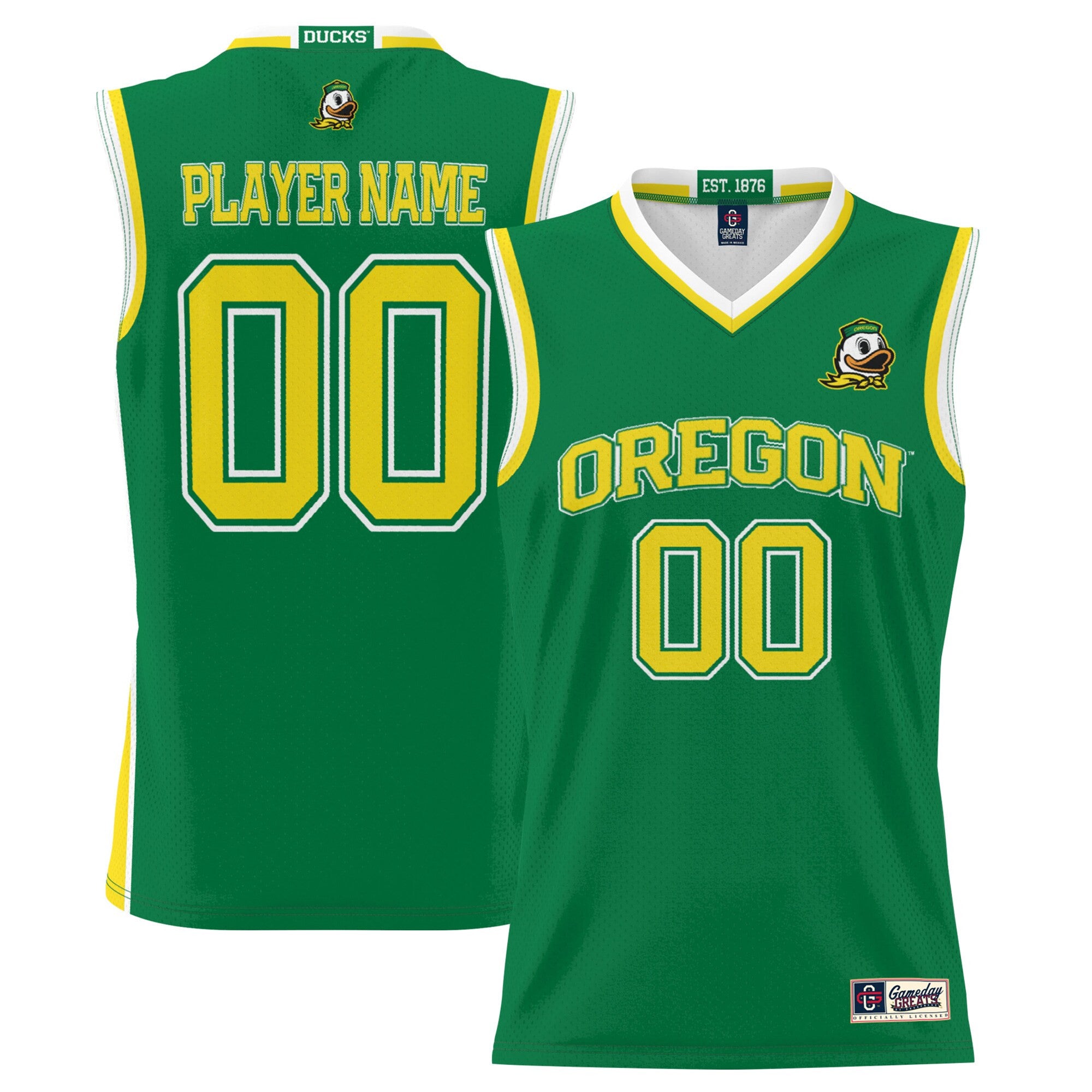 Oregon Ducks green jersey