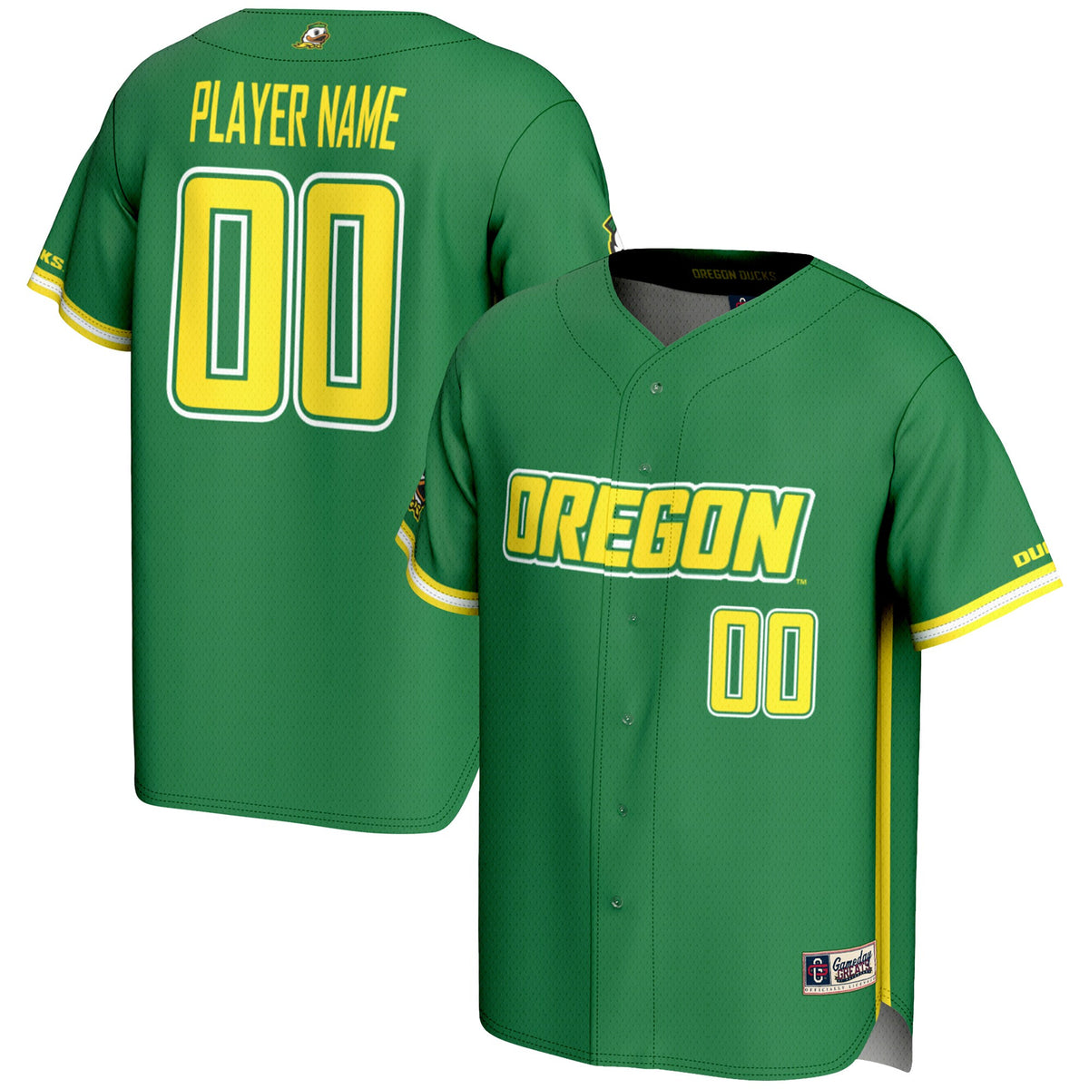 Oregon Ducks green jersey
