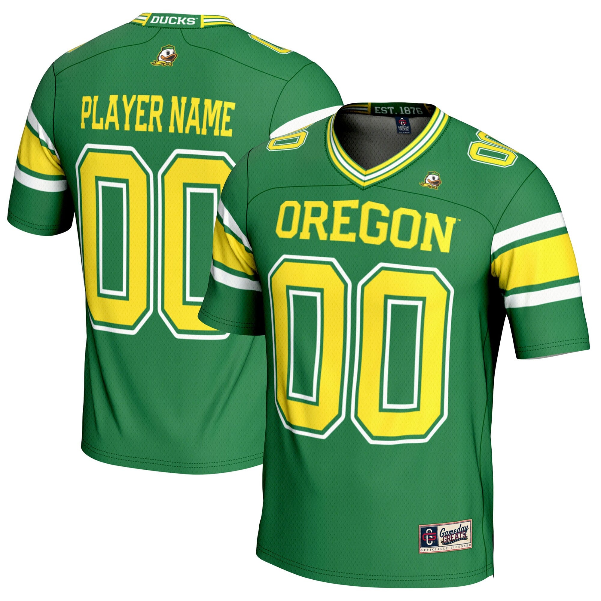 Oregon Ducks green jersey