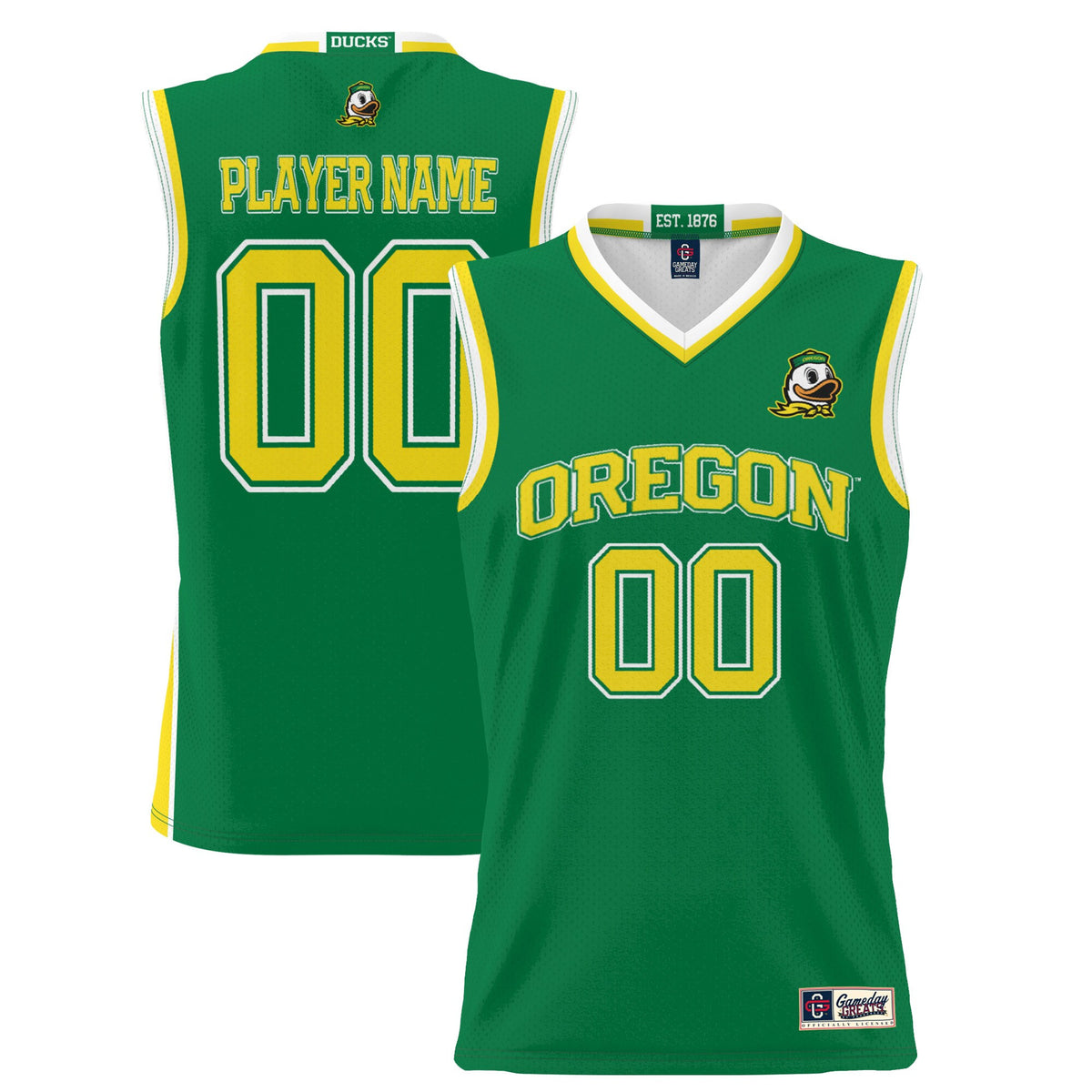 Oregon Ducks green jersey