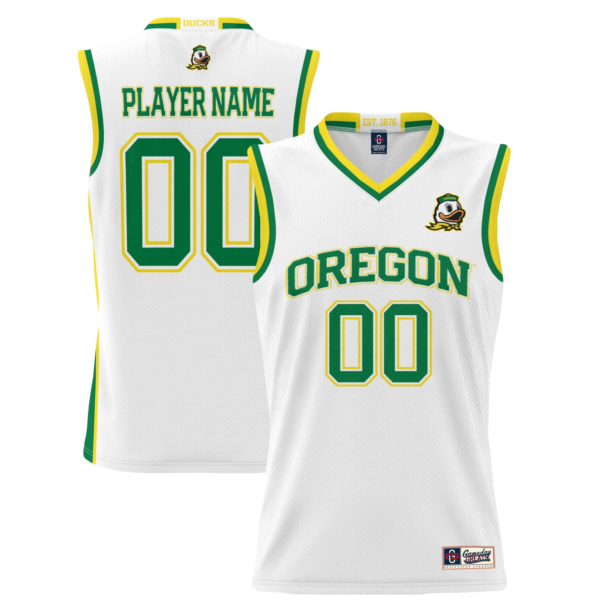 Oregon Ducks white jersey