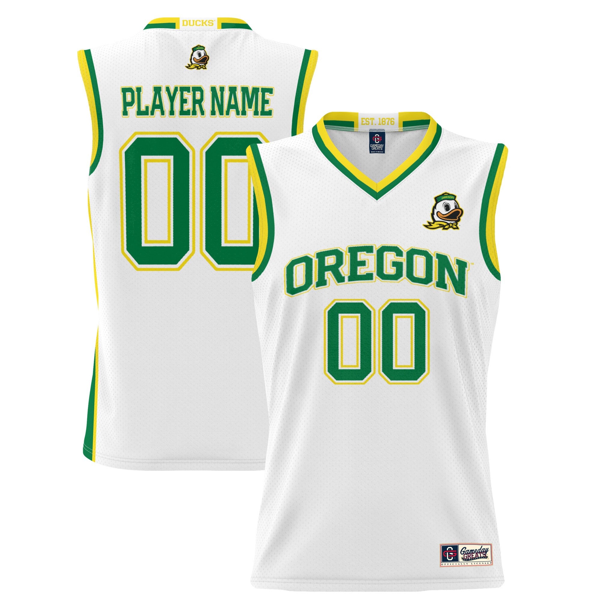 Oregon Ducks white jersey