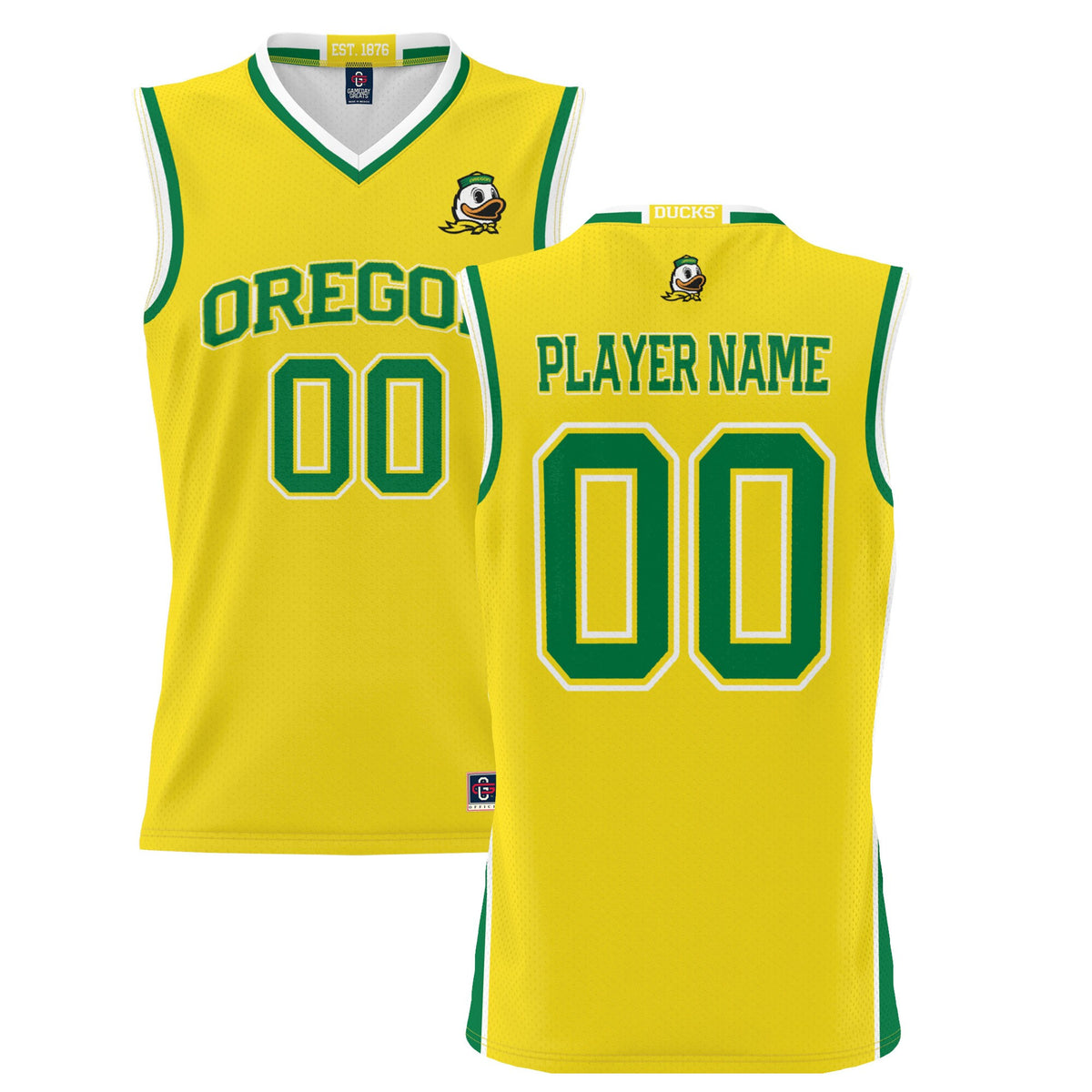 Oregon Ducks yellow jersey