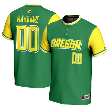Softball Oregon Ducks green jersey