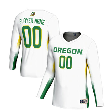 Volleyball Oregon Ducks white jersey