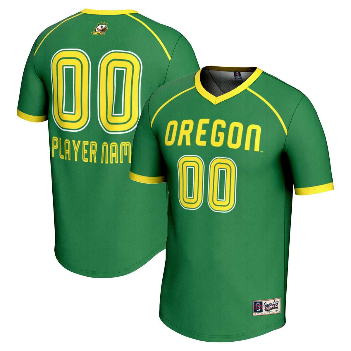Lacrosse Oregon Ducks green jersey