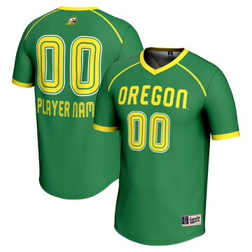Lacrosse Oregon Ducks green jersey